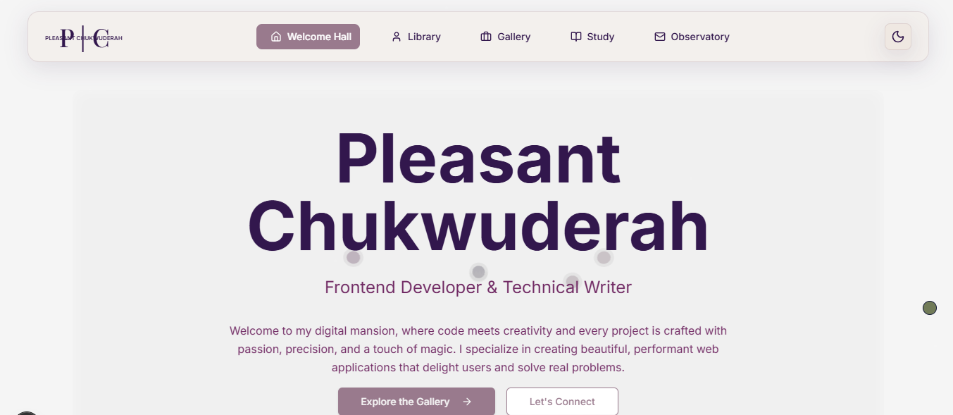Personal Porfolio Website